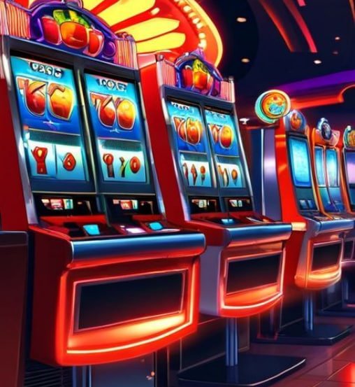 Ilustrasi permainan slot online di eurotogel dengan tampilan mobile
